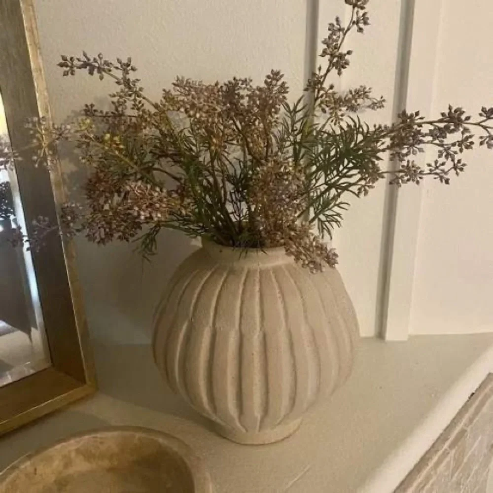 Tall Carved Ceramic Vase - Threshold™ designed with Studio McGee